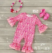 Load image into Gallery viewer, Pink Moroccan Romper
